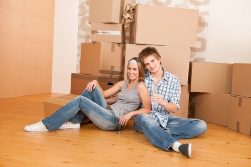Professional removals team planning a move in Sevensisters