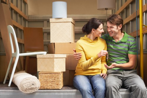 Organized storage unit in Sevensisters for boxes, furniture, and business stock