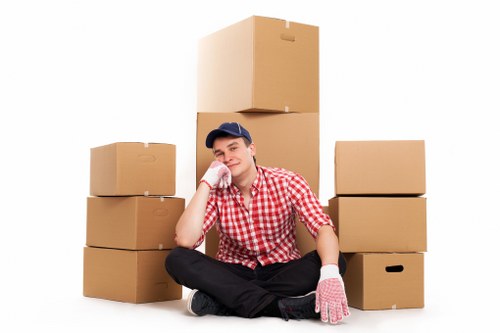 Safe handling of office equipment during a Sevensisters business relocation